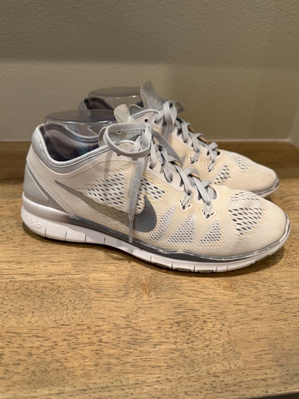 Nike Free 5.0 TR Fit 5 Running Shoes Cream White Size 7 - Picture 4 of 9